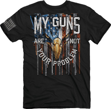 Buck Wear T-shirt "my Guns" - S-sleeve Black Medium