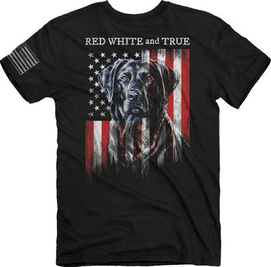 Buck Wear T-shirt "red White - & True" Black Xx-large
