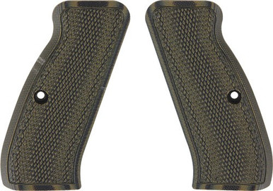 Pachmayr Dominator G10 Grips - Cz75 Green/black Checkered