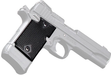 Pachmayr Aluminum Grips - For Sig 938 Checkered Black