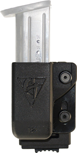 Comp-tac Single Mag Pouch Plm - Clip Lsc #12 M&p 9/40 Black