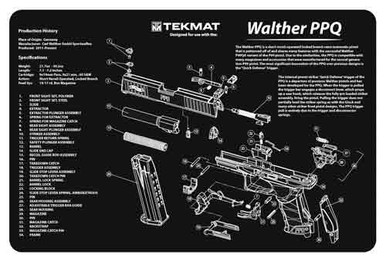 Beck Tek, Llc (tekmat) Original Cleaning Mat, Tekmat Tekr17walppq Walther Ppq
