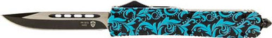 Templar Knife Slim Otf Maiden - Teal 3.5" Black Drop Point