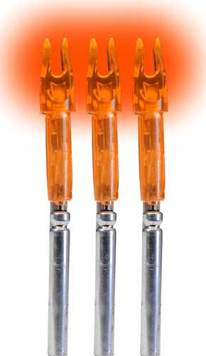 Lumenok Lighted Nock - X-series Hd Orange 3pk