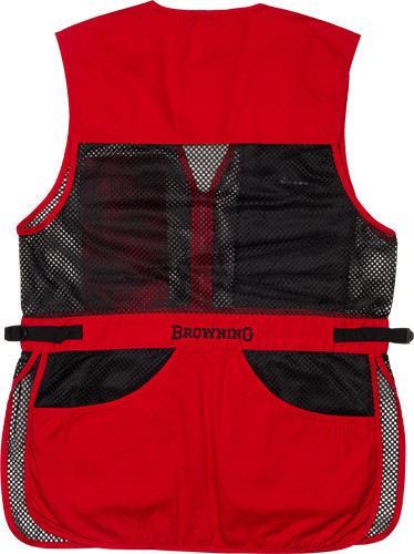 Bg Mesh Shooting Vest R-hand - 3x-large Black/red Trim