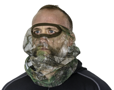 Hunters Specialties 3/4 Net Facemask, Hs 100121 3/4 Facemask Realtree Edge