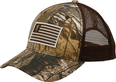 Bg Cap Patriot Flag/buck Mark - Patch Rtree Xtra Adjustable
