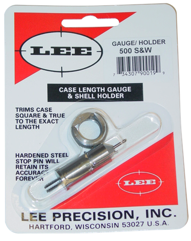Lee Case Length Gauge, Lee 90019 Gauge/holder 500 S&w