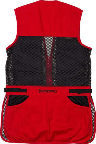 Bg Mesh Shooting Vest R-hand - Youth's X-large Black/red