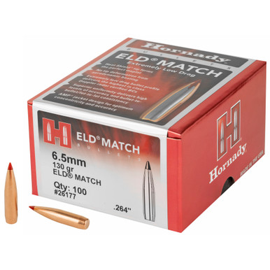 Hrndy Eld-m 6.5mm .264 130gr 100ct