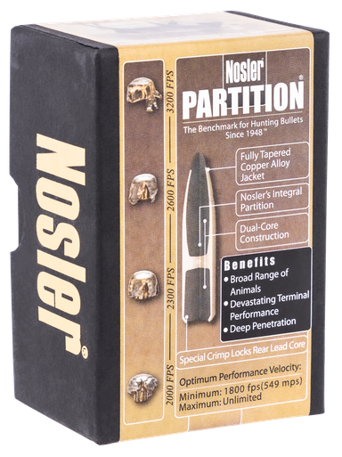 Nosler Partition, Nos 16322 Partition270 130 Sptzr50