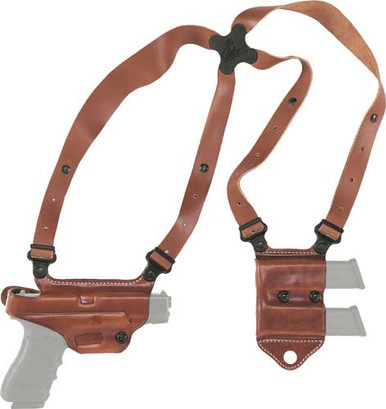Galco Miami Ii Shoulder System - Right Hand Leather Sig P320f 9/40 Tan