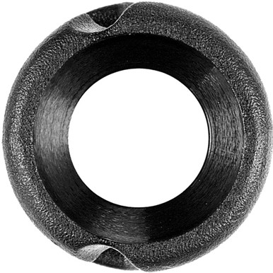 Pine Ridge Feather Peep Sight - 1/4" Black 1ea