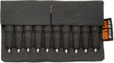 God'a Grip Ammo Grip Standard - 10 Shell Holder Black W/ 3m
