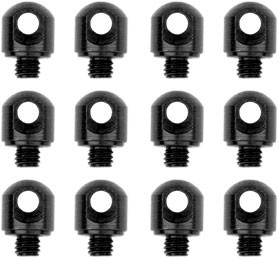 Grovtec 1/8" Machine Screws - 12-pack Black