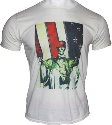 Gi Men's T-shirt Trump Abe - Lincoln Small White!