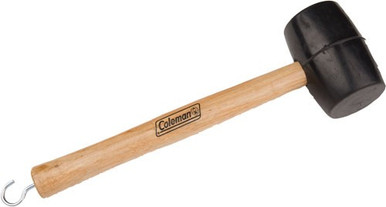 Coleman Rubber Mallet W/ Tent - Peg Remover Black/wood