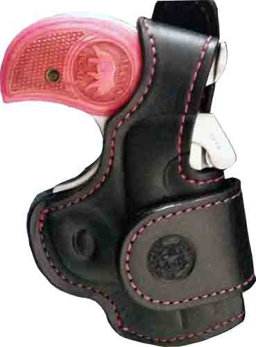 Bond Arms Driving Holster Rh - Thumbsnap Black/pink Stitching