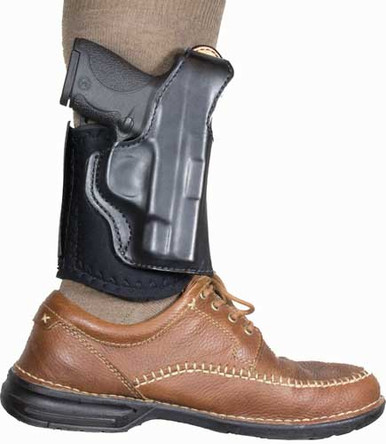 Desantis Diehard Ankle Holster - Rh Leather Sig P238 Black