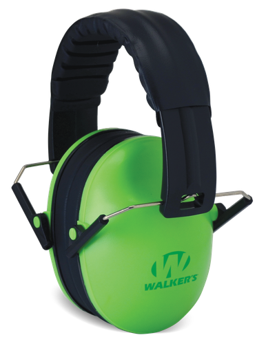 Walkers Kid Passive Folding Muff-23dB NRR-Lime Green