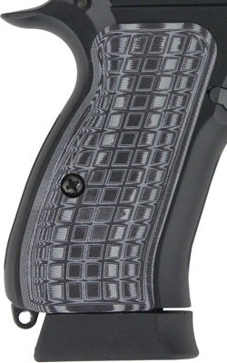 Pachmayr Dominator G10 Grips - Cz75 Compact Gry/blk Grappler