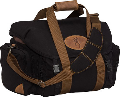 Bg Lona Canvas Shooting Bag - 19"w X 11.5"h X 13"d Blk/brn