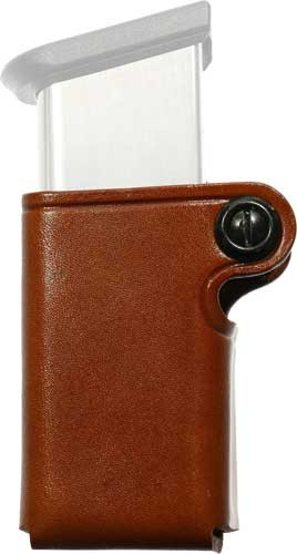 Galco Single Mag Pouch Leather - 9/40 Double Stack Poly Mag Tan