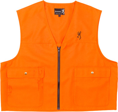 Bg Junior Safety Vest W/logo - Blaze Orange X-large