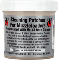 T/c Cleaning Patches 2.5" Dia. - Pre-saturated W/no.13 100-pack