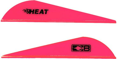 Bohning Heat Vane 2.5" - Solid Hot Pink 36pk!
