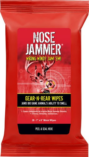 Nose Jammer Gear And Rear - 7"x6" Wipes 20-pack