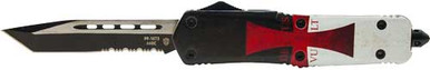Templar Knife Large Otf Templr - Flag 3.5" Blk Tanto Serrated