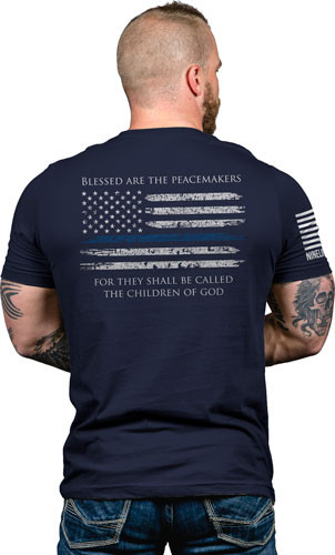 Nine Line Apparel Thin Blue - Line Men's T-shirt Navy Medium