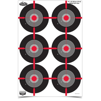 Birchwood Casey Dirty Bird 12inX18in Multi Bullseye-100 Pck