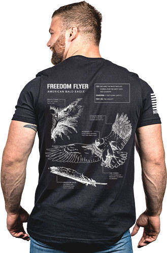 Nine Line Apparel American - Eagle Schematic Black X-large