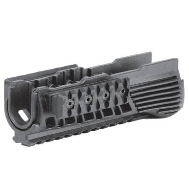 CAA AK LOWER HANDGUARD WITH 3 RAILS BLK POLYMER