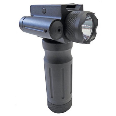 SUN TACTICAL FOREND GRIP W/ 750 LUMEN & RED LASER