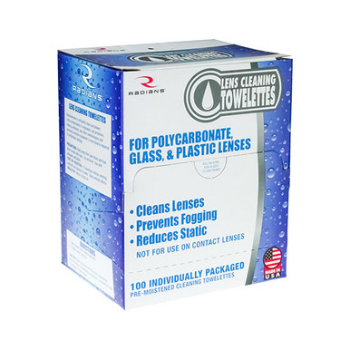 RAD LENS CLEANING 100 TOWELETTES IN A BOX