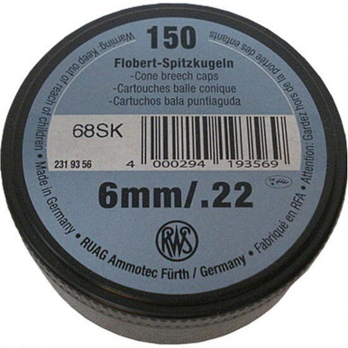 Walther 6MM, 15gr, RN - 150 Rounds