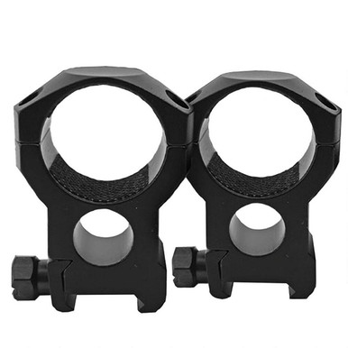 TRAD RINGS 30MM EXTRA HIGH TAC BLK PICATINNY