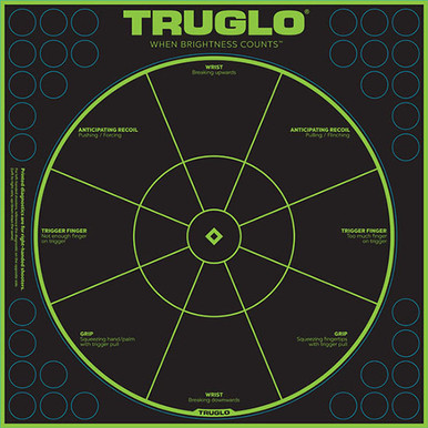 TRUGLO TARGET HANDGUN DIAG 12X12 50PK
