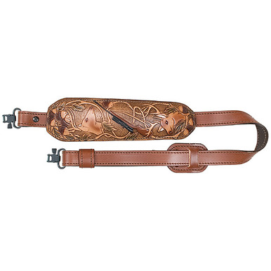AAE TROPHY CUSH SLING BROWN DEER SCENE W/SWIVE