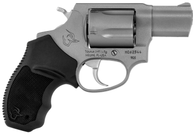 Taurus, Model 905, Small Frame, 9MM, 2" Barrel, 5Rd, Steel Stainless Finish, Rubber Grips, Fixed Sights