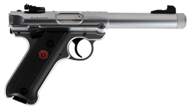 Ruger 40126 Mark IV Target 22 LR 10+1 5.50" Overall Satin Stainless Steel Threaded/Bull Barrel
