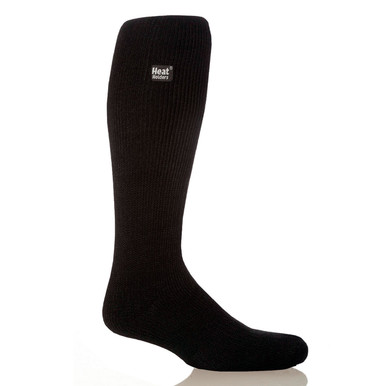 Grabber Heat Holders Mens Long Socks-Black
