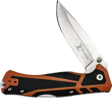 Elk Ridge Trek Folder 3.5 in Blade Orangle-Black TPR Handle