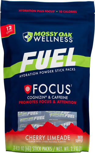 Mossy Oak Wellness Fuel Focus - Cherry Limeade 12 Stick Pack