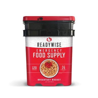 ReadyWise 120 Serving Breakfast Only Grab and Go Bucket