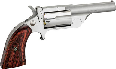 North American Arms 22MRC250 Ranger II 22 LR,22 Mag 5rd 2.50" Overall Stainless Steel with Rosewood Boot Grip
