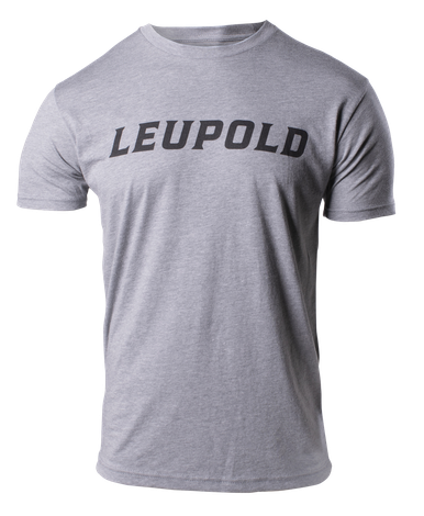 Leupold Wordmark, Leu 180230 Leu Wordmark Tee Lg Graphite Heather